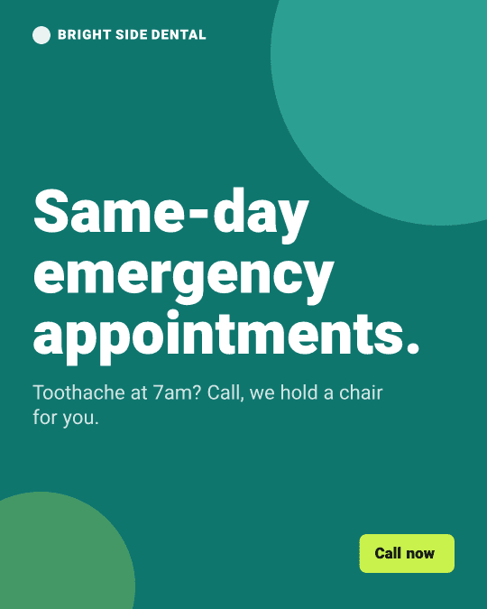 Same-day emergency appointments.